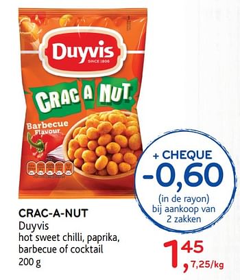 Promoties Crac-a-nut duyvis - Duyvis - Geldig van 20/09/2017 tot 03/10/2017 bij Alvo