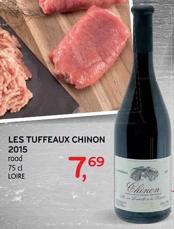 Promoties Les tuffeaux chinon 2015 - Rode wijnen - Geldig van 20/09/2017 tot 03/10/2017 bij Alvo