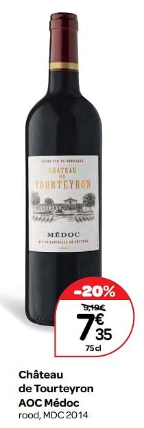 Promotions Château de tourteyron aoc médoc - Vins rouges - Valide de 20/09/2017 à 23/10/2017 chez Carrefour