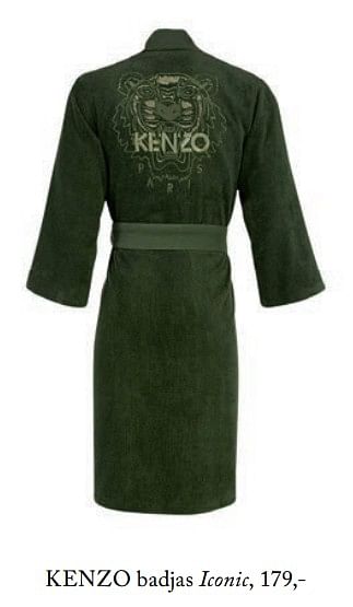 Promotions Kenzo badjas iconic - Kenzo - Valide de 05/09/2017 à 01/03/2018 chez De Bijenkorf
