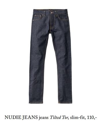 Promoties Nudie jeans jeans tilted tor, slim-fit - Nudie Jeans - Geldig van 05/09/2017 tot 01/03/2018 bij De Bijenkorf