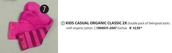 Promoties Kids casual organic classic 2x - Huismerk - Jack Wolfskin - Geldig van 12/09/2017 tot 31/03/2018 bij Jack Wolfskin