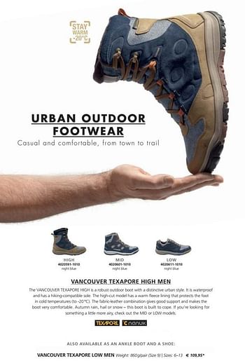 Promoties Urban outdoor footwear vancouver texapore low men - Urban Outdoor - Geldig van 12/09/2017 tot 31/03/2018 bij Jack Wolfskin