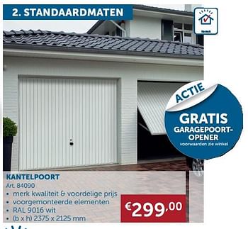 Promotions Kantelpoort ecostar - Hörmann - Valide de 26/09/2017 à 23/10/2017 chez Zelfbouwmarkt