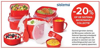 Promoties -20% op de sistema microwave collectie - Sistema - Geldig van 29/09/2017 tot 23/10/2017 bij Euro Shop