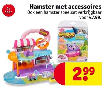 Monarchie Kader Apt Hamsters in a House Hamster met accessoires - Promotie bij Kruidvat
