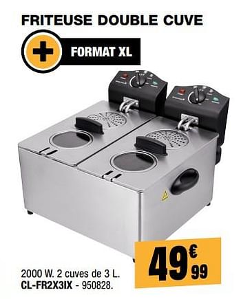 Friteuse à air chaud multifonctions COSYLIFE double bac 2x4,2L CL-AFDB84 -  Electro Dépôt