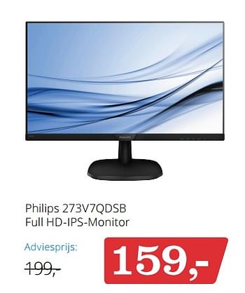 Монитор philips 273v7qdsb обзор