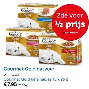 Promoties Gourmet gold fijne hapjes - Purina - Geldig van 09/04/2018 tot 22/04/2018 bij Aveve