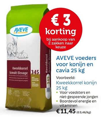 Promoties Aveve voeders voor konijn en cavia - Huismerk - Aveve - Geldig van 09/04/2018 tot 22/04/2018 bij Aveve