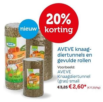 Promoties Aveve knaagdiertunnel en gevulde rollen - Huismerk - Aveve - Geldig van 09/04/2018 tot 22/04/2018 bij Aveve