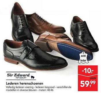 Promotions Lederen herenschoenen - Sir Edward - Valide de 04/10/2017 à 17/10/2017 chez Makro