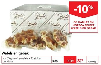 Promotions Wafels en gebak suikerwafels - Hamlet - Valide de 04/10/2017 à 17/10/2017 chez Makro