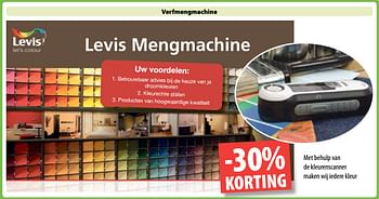 Promoties -30% korting levis mengmachine - Levis - Geldig van 02/10/2017 tot 31/10/2017 bij Bouwcenter Frans Vlaeminck