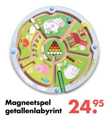 Promoties Magneetspel getallenlabyrint - Huismerk - Multi Bazar - Geldig van 09/10/2017 tot 06/12/2017 bij Multi Bazar