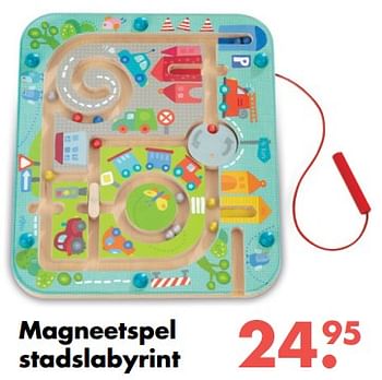 Promoties Magneetspel stadslabyrint - Huismerk - Multi Bazar - Geldig van 09/10/2017 tot 06/12/2017 bij Multi Bazar