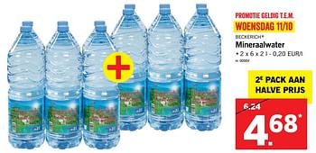 Promoties Mineraalwater - Huismerk - Lidl - Geldig van 09/10/2017 tot 14/10/2017 bij Lidl