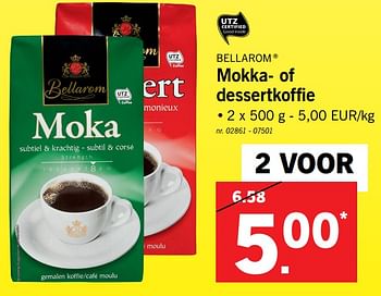 Promoties Mokka- of dessertkoffie - Bellarom - Geldig van 09/10/2017 tot 14/10/2017 bij Lidl