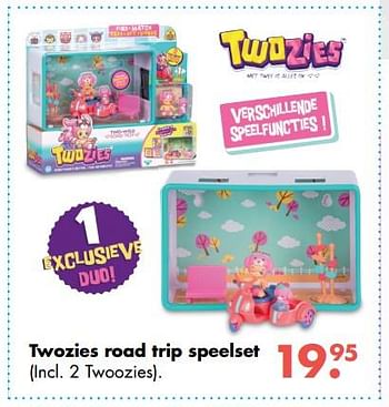 Promoties Twozies road trip speelset - Twozies - Geldig van 09/10/2017 tot 06/12/2017 bij Multi Bazar