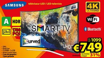 Promotions Samsung téléviseur led - led-televisie ue49mu66xo - Samsung - Valide de 29/09/2017 à 31/10/2017 chez ElectroStock