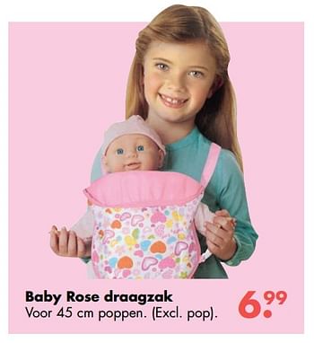 Promoties Baby rose draagzak - Baby Rose - Geldig van 09/10/2017 tot 06/12/2017 bij Multi Bazar