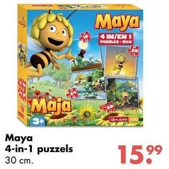 Promoties Maya 4-in-1 puzzels - Studio 100 - Geldig van 09/10/2017 tot 06/12/2017 bij Multi Bazar