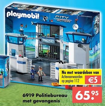 Promoties Politiebureau met gevangenis - Playmobil - Geldig van 09/10/2017 tot 06/12/2017 bij Multi Bazar
