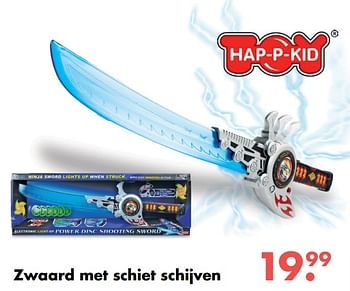 Promoties Zwaard met schiet schijven - Hap P Kids - Geldig van 09/10/2017 tot 06/12/2017 bij Multi Bazar