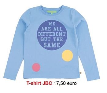 Promotions T-shirt jbc - Produit Maison - JBC - Valide de 29/09/2017 à 30/11/2017 chez JBC