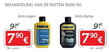 Promoties Behandeling van de ruiten rain - Rain'X - Geldig van 02/10/2017 tot 12/11/2017 bij Auto 5