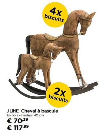 Promotions J-line cheval á bascule - J-line - Valide de 30/09/2017 à 31/10/2017 chez Molecule
