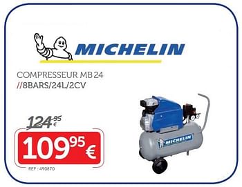 Promotions Compresseur mb24 - Michelin - Valide de 16/10/2017 à 12/11/2017 chez Auto 5