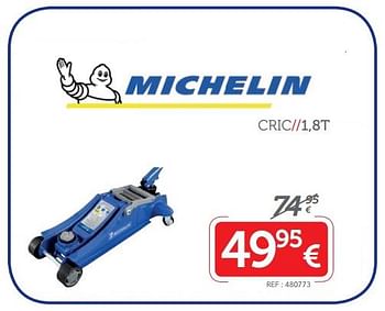 Promotions Cric 1,8t - Michelin - Valide de 16/10/2017 à 12/11/2017 chez Auto 5