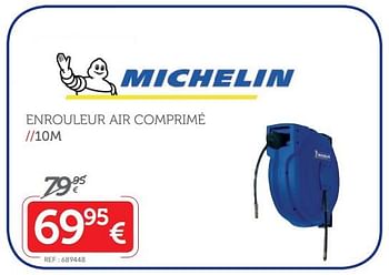 Promotions Enrouleur air comprimé 10m - Michelin - Valide de 16/10/2017 à 12/11/2017 chez Auto 5