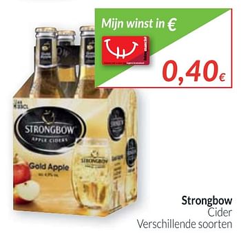 Promoties Strongbow cider - Strongbow - Geldig van 01/10/2017 tot 31/10/2017 bij Intermarche