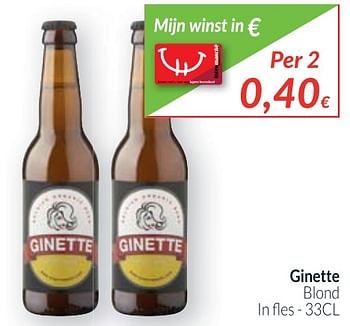 Promoties Ginette blond - Huismerk - Intermarche - Geldig van 01/10/2017 tot 31/10/2017 bij Intermarche