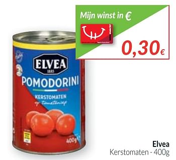Promoties Elvea kerstomaten - Elvea - Geldig van 01/10/2017 tot 31/10/2017 bij Intermarche