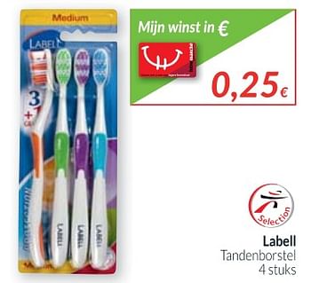 Promotions Labell tandenborstel - Labell - Valide de 01/10/2017 à 31/10/2017 chez Intermarche