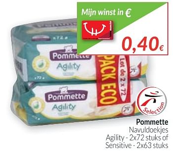 Promoties Pommette navuldoekjes - Pommette - Geldig van 01/10/2017 tot 31/10/2017 bij Intermarche