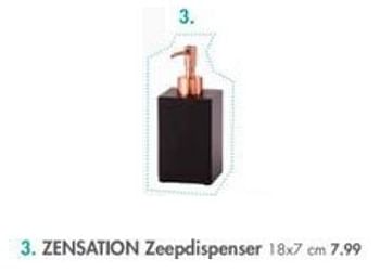 Promoties Zensation zeepdispenser - Huismerk - Casa - Geldig van 02/10/2017 tot 29/10/2017 bij Casa