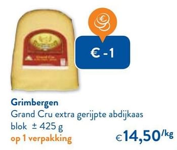 Promoties Grimbergen grand cru extra gerijpte abdijkaas - Grimbergen - Geldig van 10/04/2017 tot 17/10/2017 bij OKay