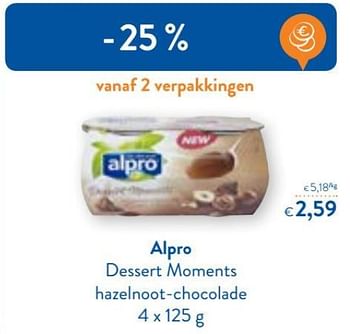 Promotions Alpro dessert moments hazelnoot-chocolade - Alpro - Valide de 10/04/2017 à 17/10/2017 chez OKay