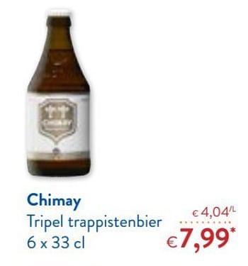 Promoties Chimay tripel trappistenbier - Chimay - Geldig van 10/04/2017 tot 17/10/2017 bij OKay