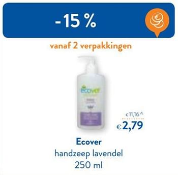 Promoties Ecover handzeep lavendel - Ecover - Geldig van 10/04/2017 tot 17/10/2017 bij OKay