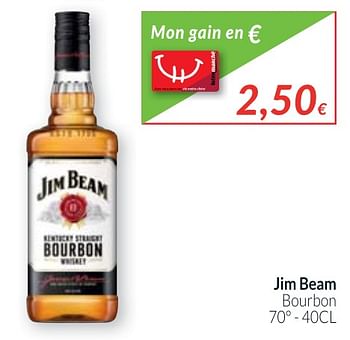 Promotions Jim beam bourbon - Jim Beam - Valide de 01/10/2017 à 31/10/2017 chez Intermarche