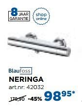 Promoties Neringa thermostatische douchekranen - Blaufoss - Geldig van 02/10/2017 tot 29/10/2017 bij X2O