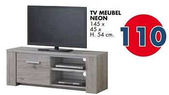 Promoties Tv meubel neon - Huismerk - EmDecor - Geldig van 01/10/2017 tot 31/10/2017 bij Emdecor