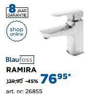 Promoties Ramira wastafelkranen - Blaufoss - Geldig van 02/10/2017 tot 29/10/2017 bij X2O