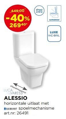 Promoties Alessio staande toiletten - Luca varess - Geldig van 02/10/2017 tot 29/10/2017 bij X2O