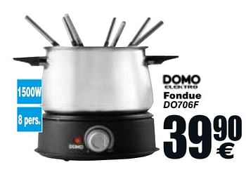 Promoties Domo fondue do706f - Domo - Geldig van 03/10/2017 tot 16/10/2017 bij Cora